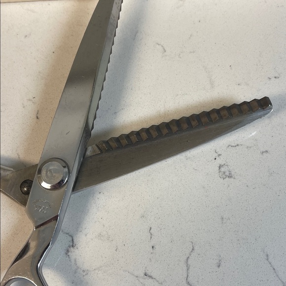 Vintage ELK Chrome Pinking Shears Chrome Plated Model “A” Size 9” - Picture 10 of 16